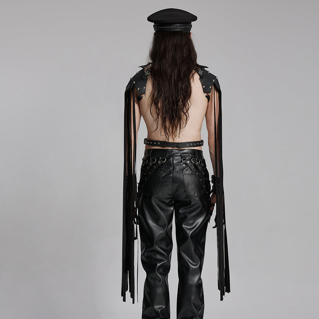 WS-693OTM Punk Tassel Harness Shoulder Armor Gothic Accessories Fashion?-??Punk Rave Clothing