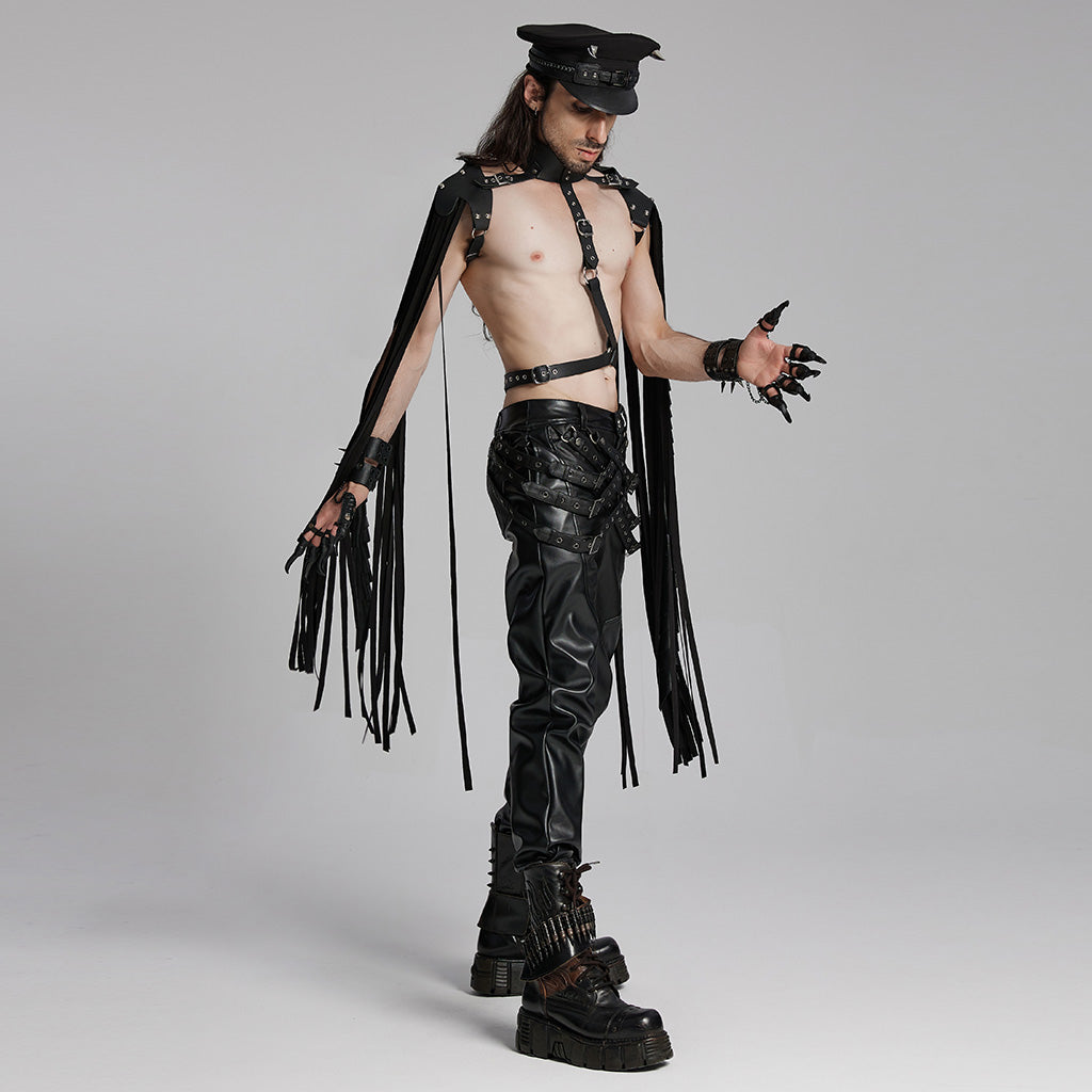 WS-693OTM Punk Tassel Harness Shoulder Armor Gothic Accessories Fashion?-??Punk Rave Clothing