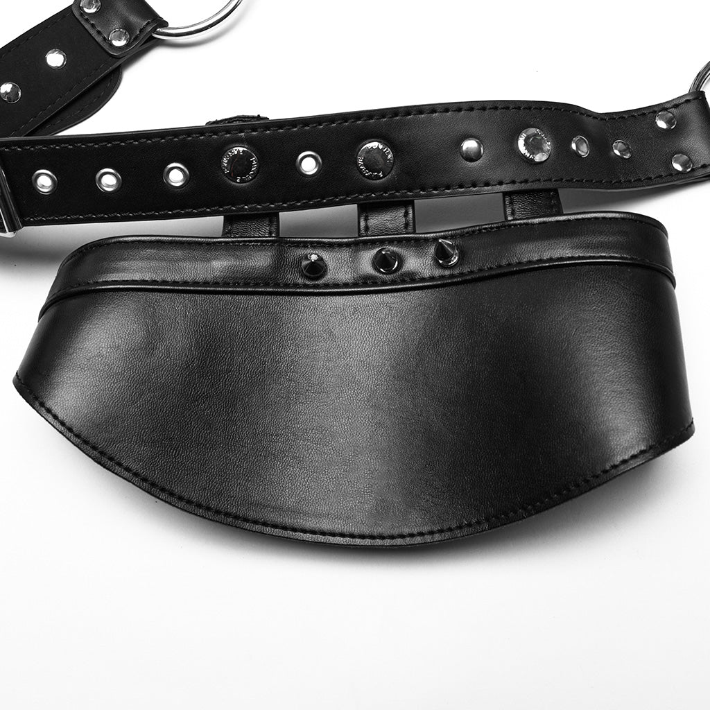 WS-694BDF Edgy Leather Single Shoulder Harness Punk Accessories?-??Punk Rave Clothing