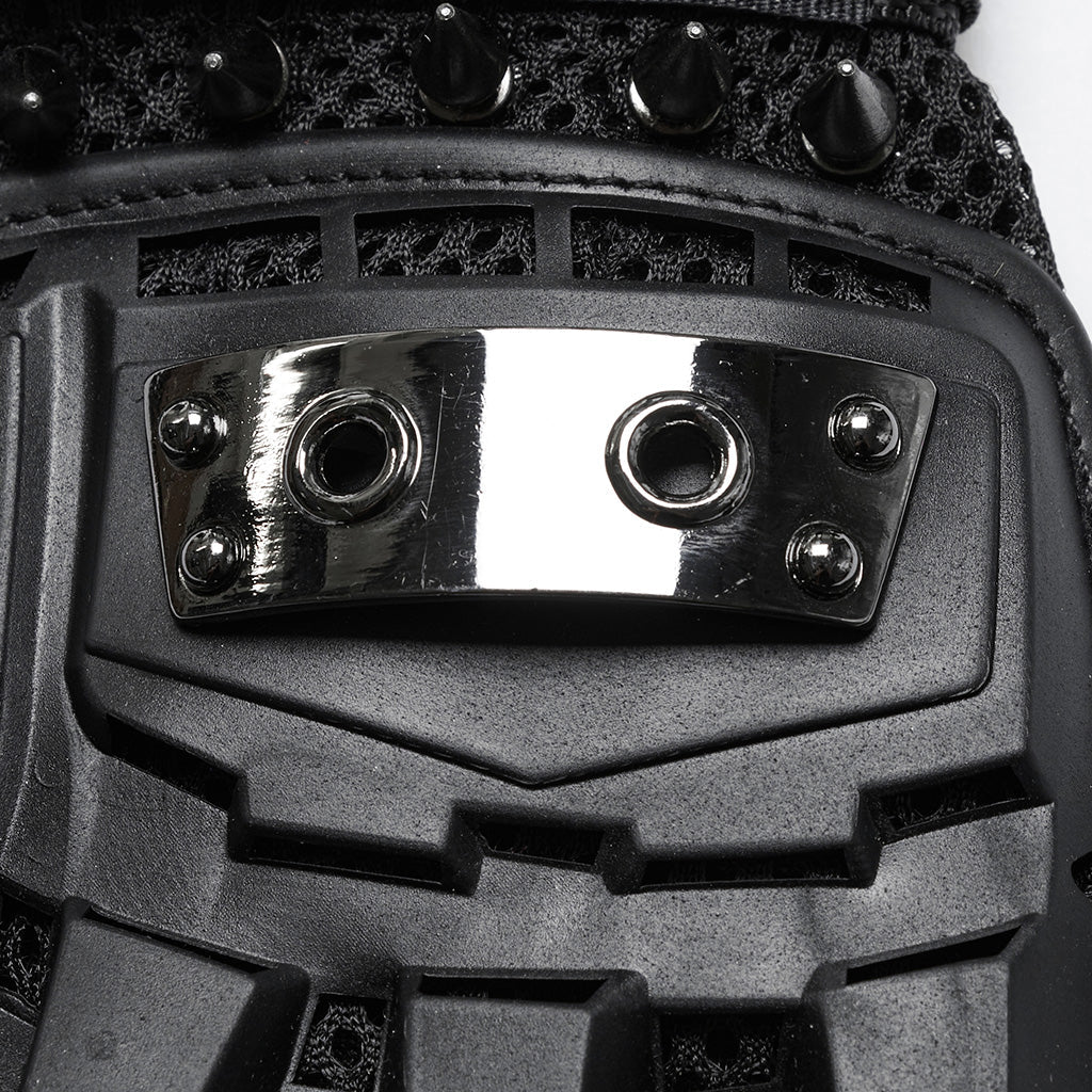 WS-698SSM Rivet Studded Cyberpunk Tactical Fingerless Gloves?-??Punk Rave Clothing