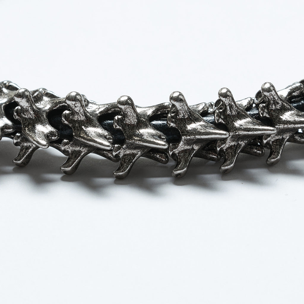 WS-719LHM Fierce Punk Skeleton Spine Choker Neckalce Statement Accessories?-??Punk Rave Clothing