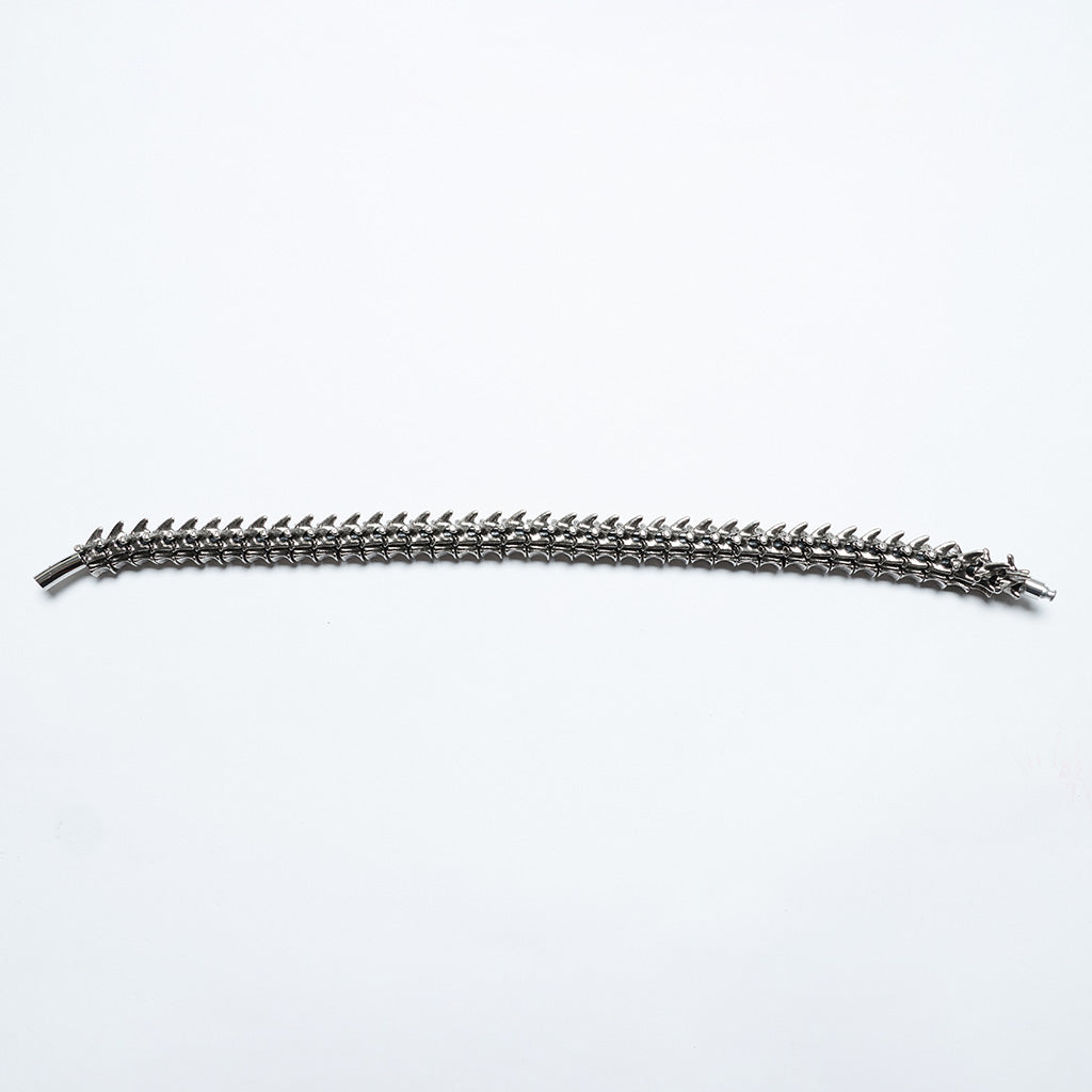 WS-719LHM Fierce Punk Skeleton Spine Choker Neckalce Statement Accessories?-??Punk Rave Clothing