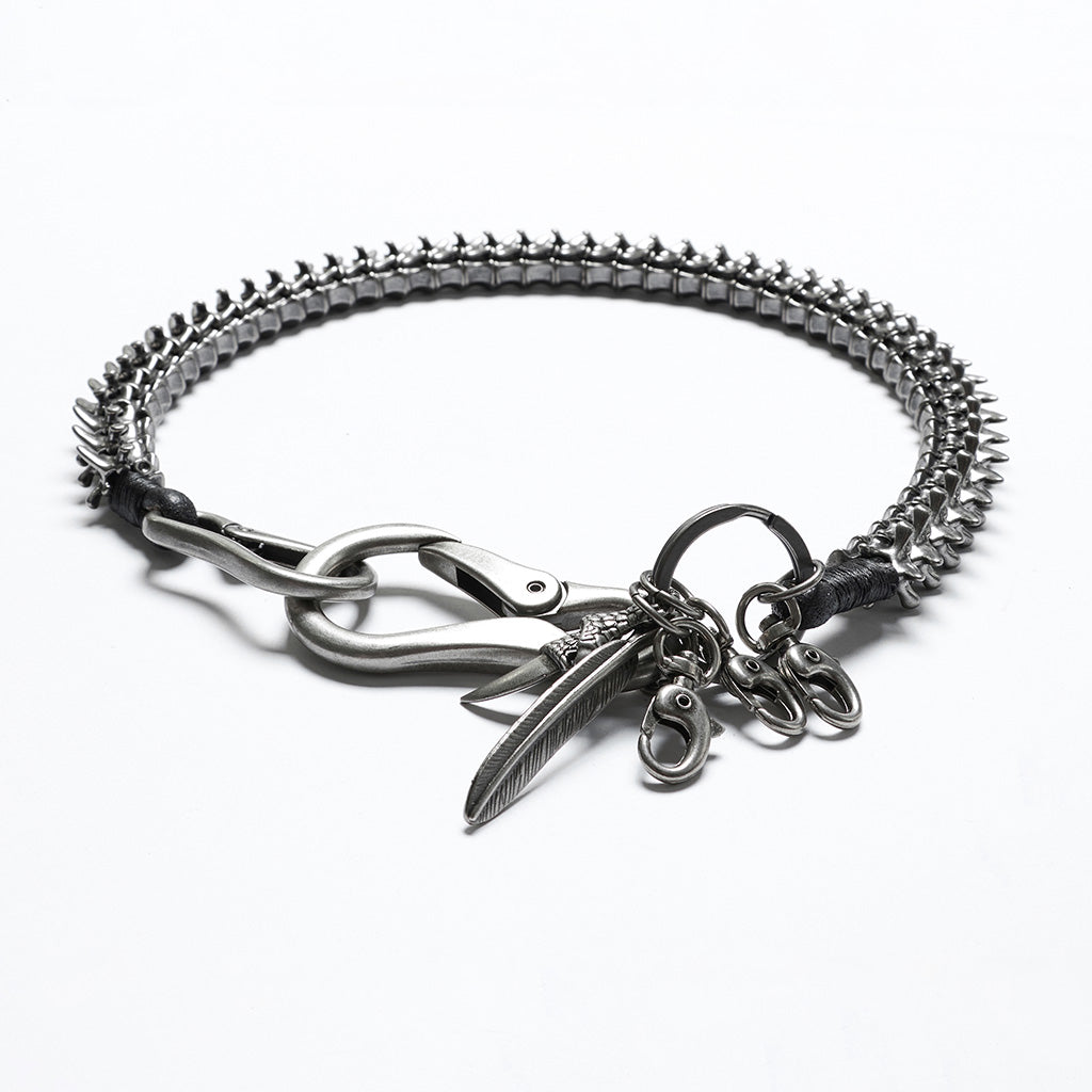 WS-720JTM Gothic Skeleton Chain Punk Rock Waist Belt Accessory?-??Punk Rave Clothing