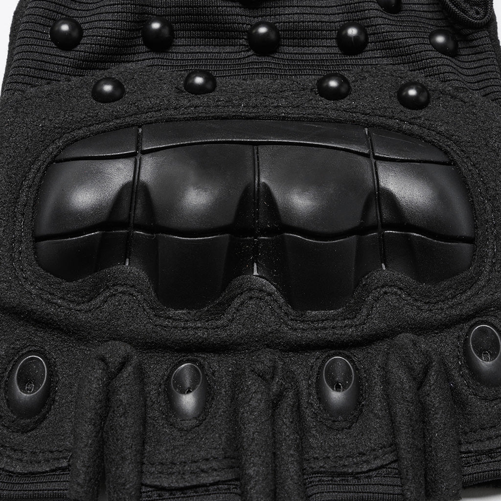 WS-722SSM Tactical Studded Punk Gloves with Reinforced Knuckle Armor?-??Punk Rave Clothing
