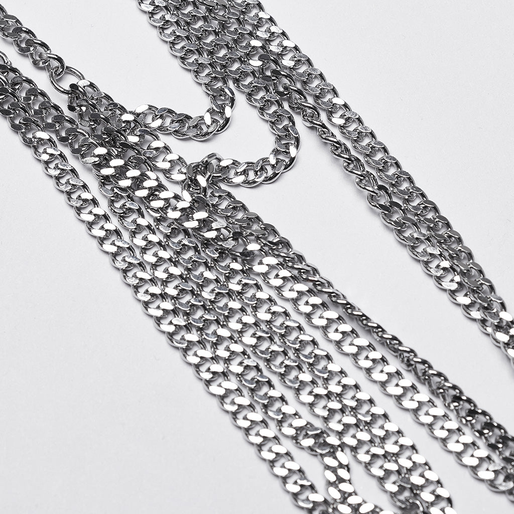 WS-725LHF Gothic Rose Chain Harness Necklace Elegant Body Accessories?-??Punk Rave Clothing