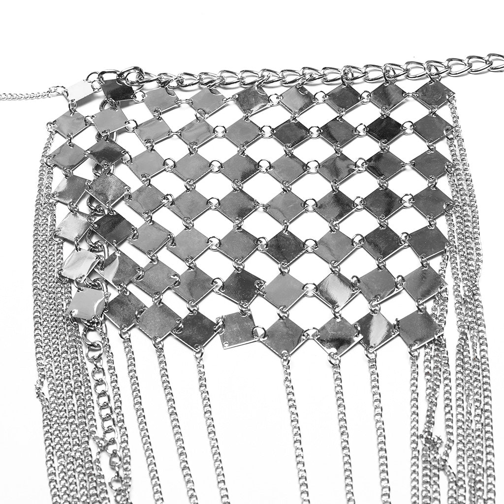 WS-732LHF Edgy Chain Harness Leather Straps Punk Accessories Fashion Statement?-??Punk Rave Clothing