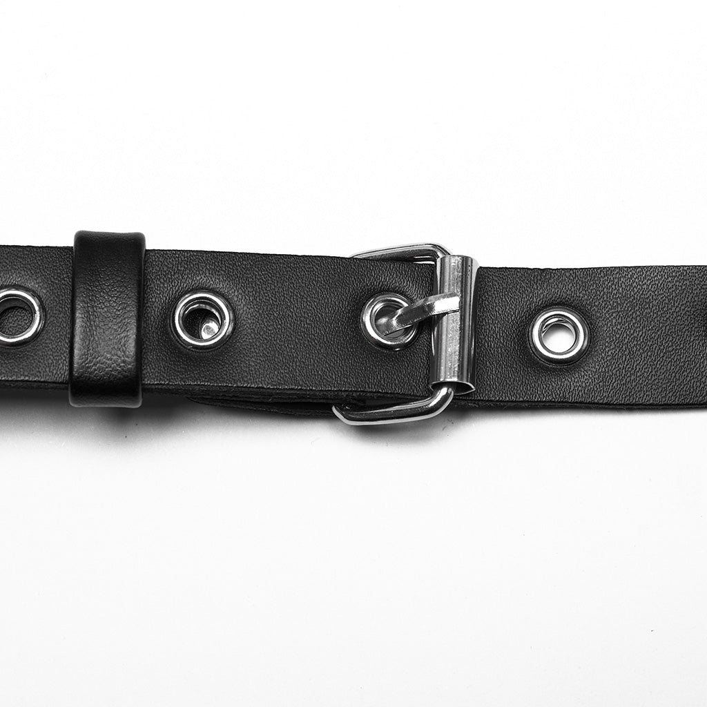 WS-732LHF Edgy Chain Harness Leather Straps Punk Accessories Fashion Statement?-??Punk Rave Clothing