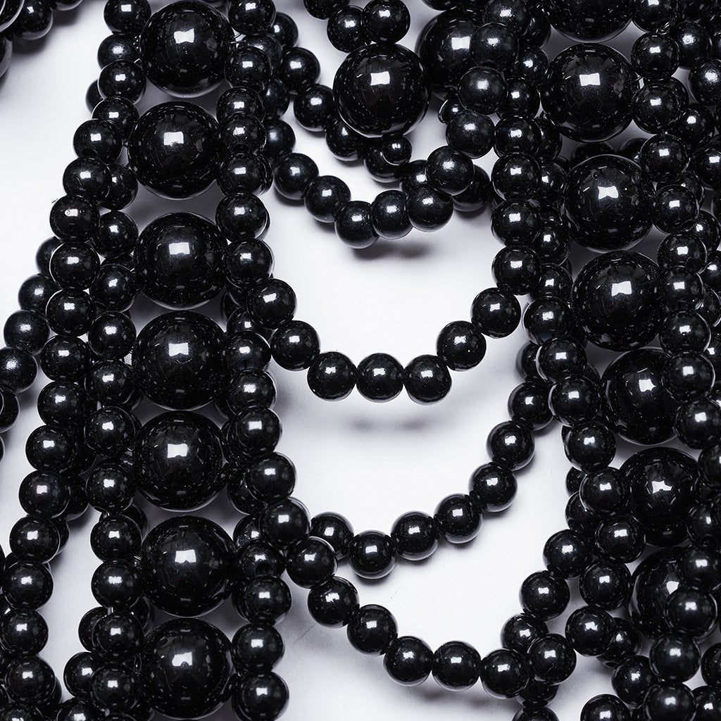 WS-739LHF Gothic Skull Beaded black Statement Neck Cover Accessory?-??Punk Rave Clothing