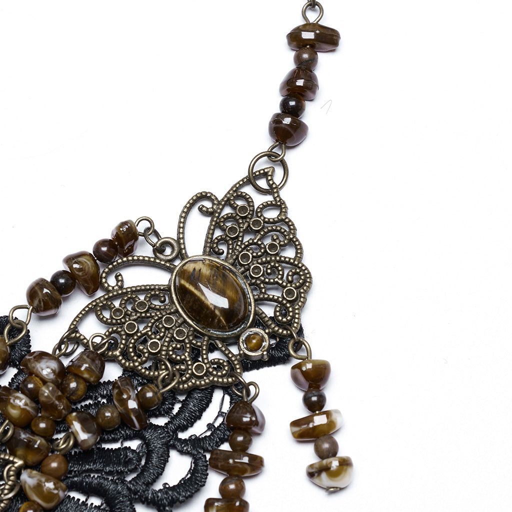 WS-778LHF Gothic Accessories Victorian Choker Steampunk Statement Necklace