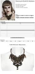 WS-778LHF Gothic Accessories Victorian Choker Steampunk Statement Necklace