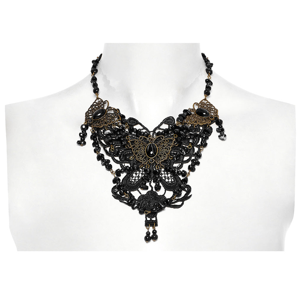 WS-778LHF Gothic Accessories Victorian Choker Steampunk Statement Necklace