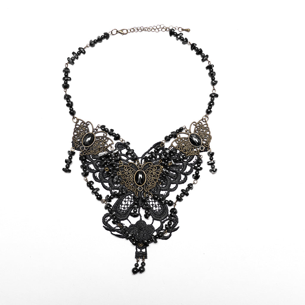 WS-778LHF Gothic Accessories Victorian Choker Steampunk Statement Necklace