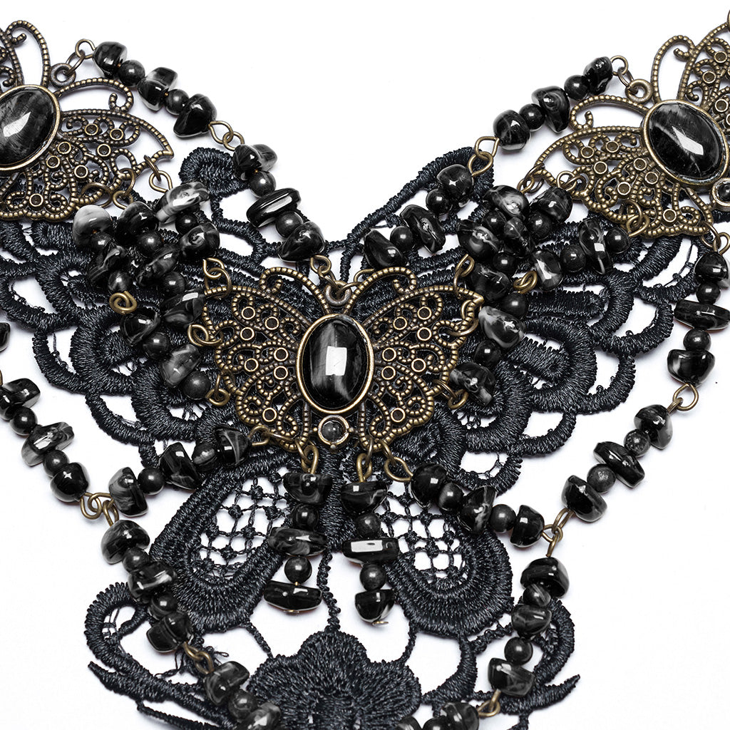 WS-778LHF Gothic Accessories Victorian Choker Steampunk Statement Necklace
