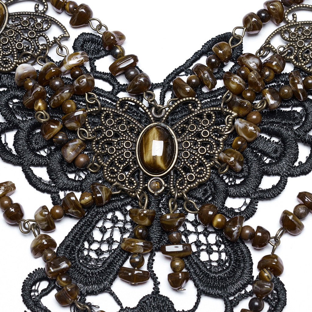 WS-778LHF Gothic Accessories Victorian Choker Steampunk Statement Necklace