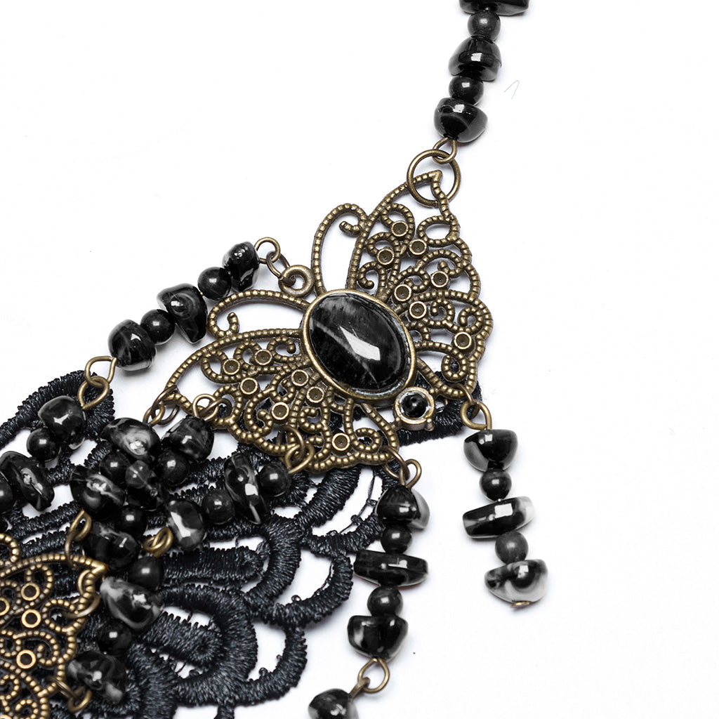 WS-778LHF Gothic Accessories Victorian Choker Steampunk Statement Necklace