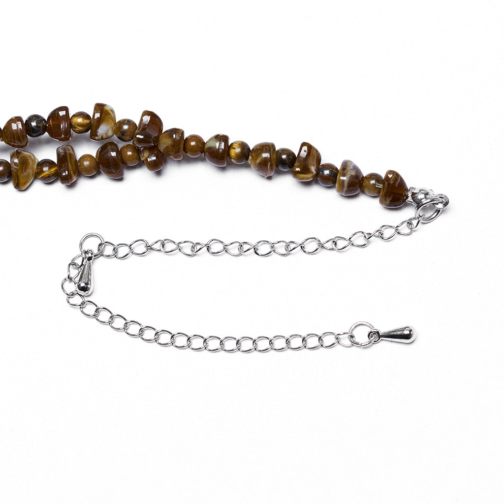 WS-781LHF Gothic Accessories Black Beaded Choker Necklace with Cross Pendant