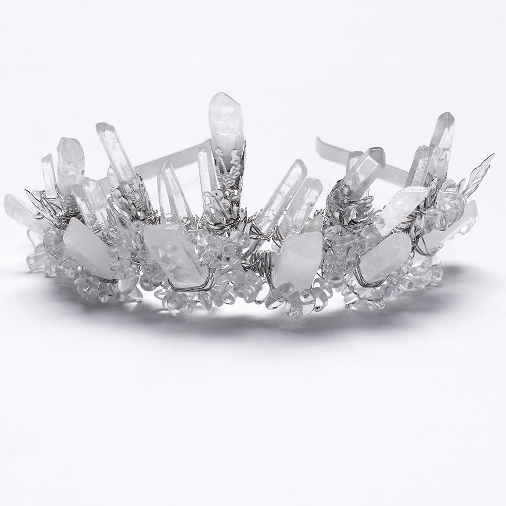 WS-785FSF Gothic Accessories Crystal Crown Luxurious Fantasy Headpiece