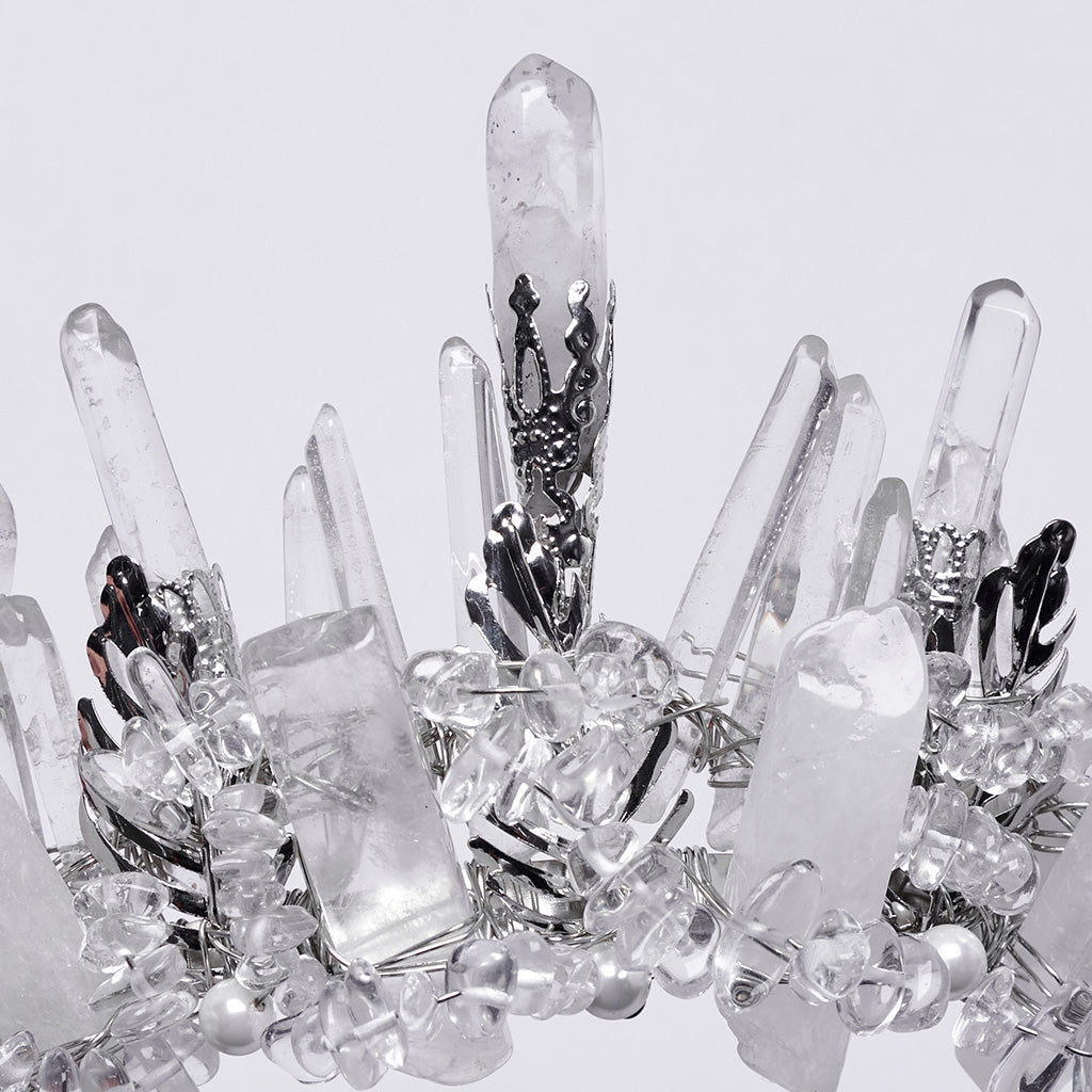 WS-785FSF Gothic Accessories Crystal Crown Luxurious Fantasy Headpiece