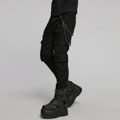 WS-788YDM Dual Chain Skull Clip Punk Accessories Belt Chain