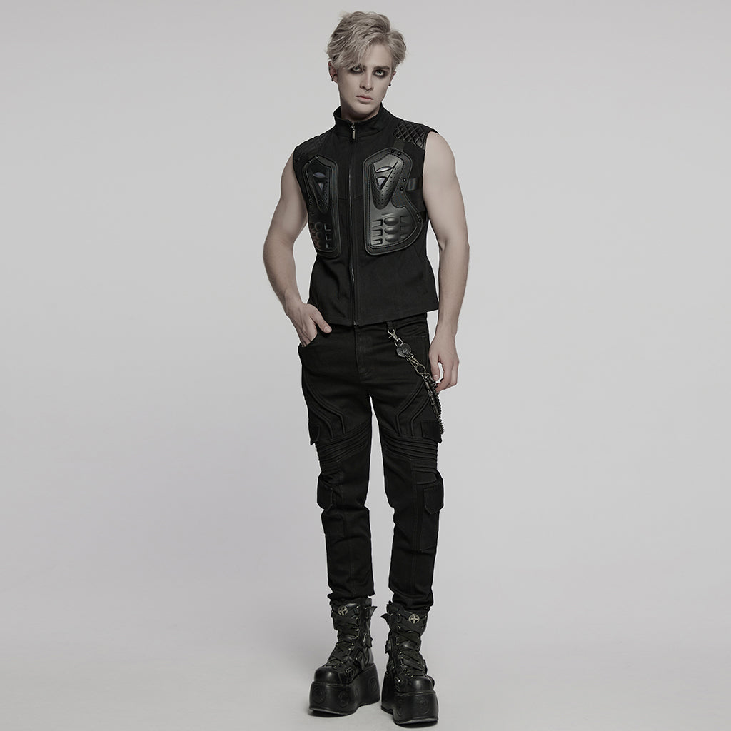 WS-788YDM Dual Chain Skull Clip Punk Accessories Belt Chain