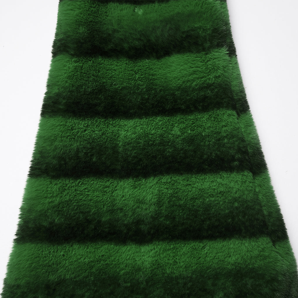 WS-826JTF Punk Accessories Black Furry Leg Warmers with Buckle Straps