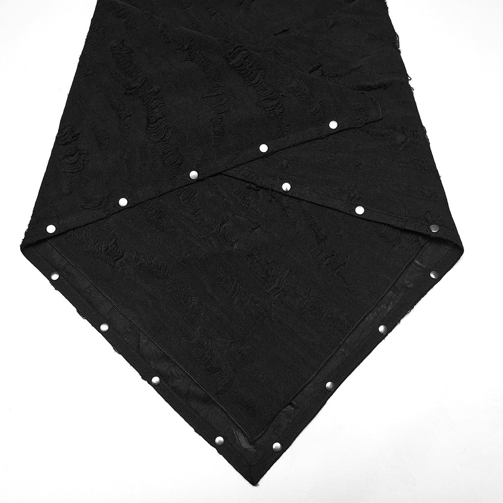 WS-874QTM Dark Bandana Mask Chain Detail Punk Accessories Scarf