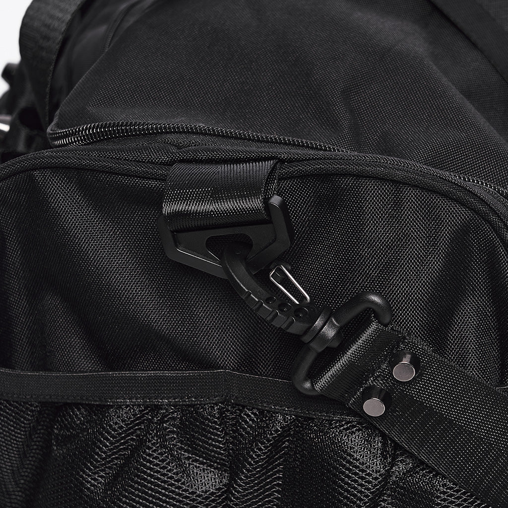 WT-511TCM Edgy Black Duffel with Rivet Punk Accessories Design