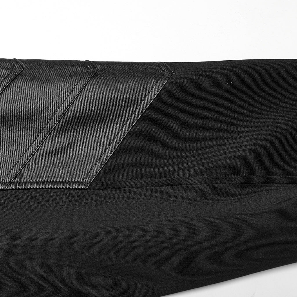 WT-1024WYM Rebel Punk Sweater Goth Harness Buckle Detail Hoodie