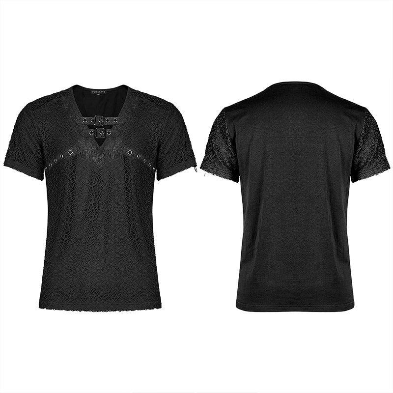 WT-704TDM Stylish Mesh Short Sleeve T-shirt