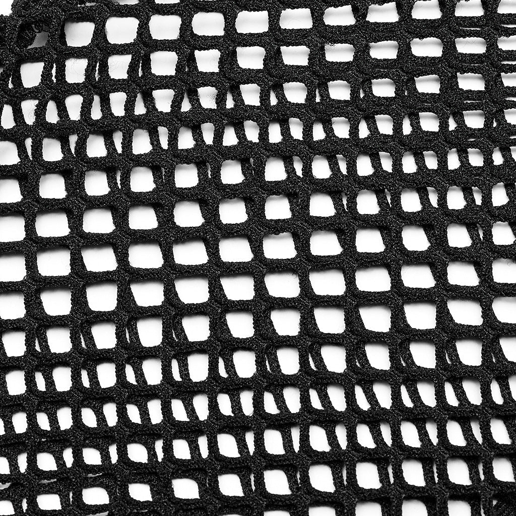 WT-760TCF Gothic Fishnet Long Sleeve Punk T-Shirt Zippered Design?-??Punk Rave Clothing