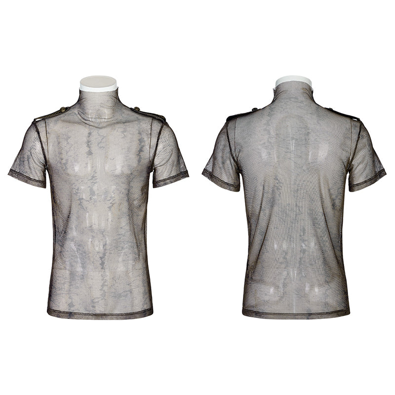 WT-802DQM Doomsday printed mesh T-shirt