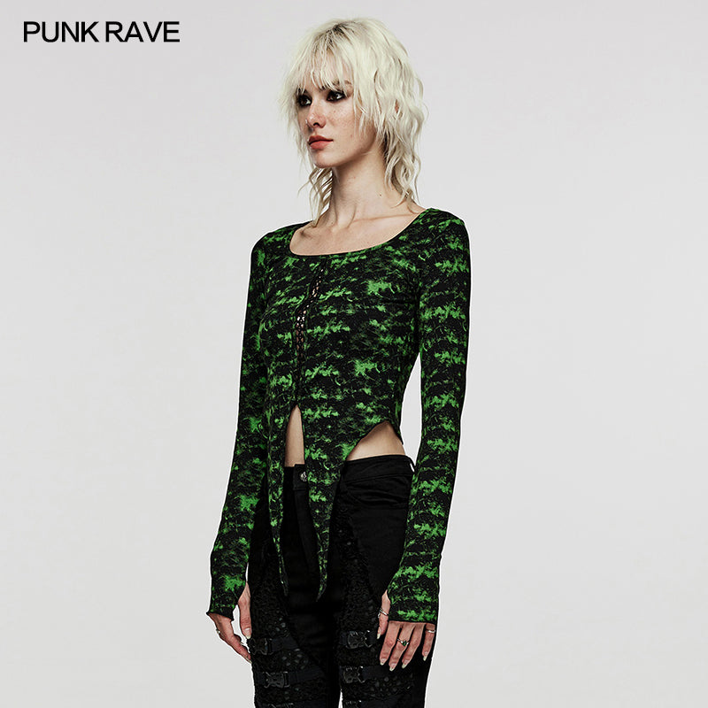 Punk Unique irregular Daily T-shirt