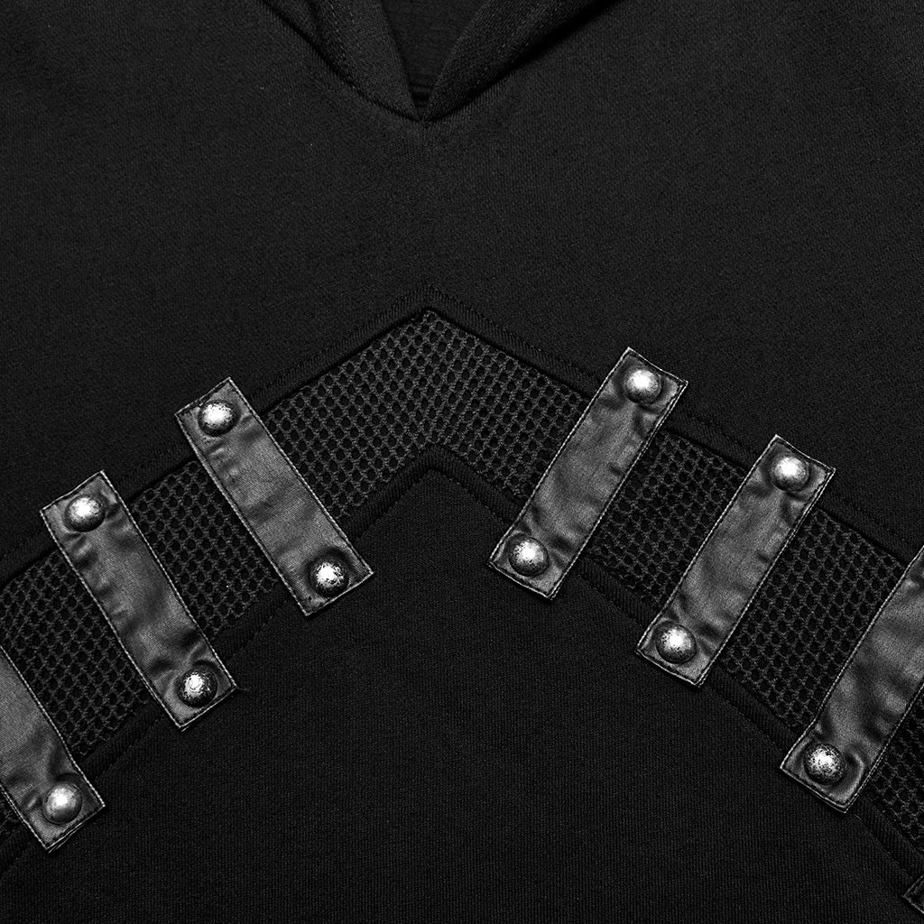WT-889WYM Gothic Punk Sweater with Edgy Rivet Details?-??Punk Rave Clothing