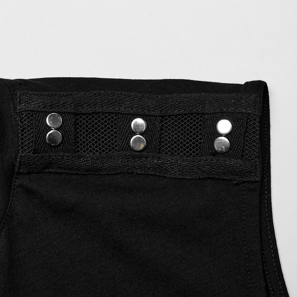 WT-899BXM Mens black Studded Gothic Punk Tank Top?-??Punk Rave Clothing