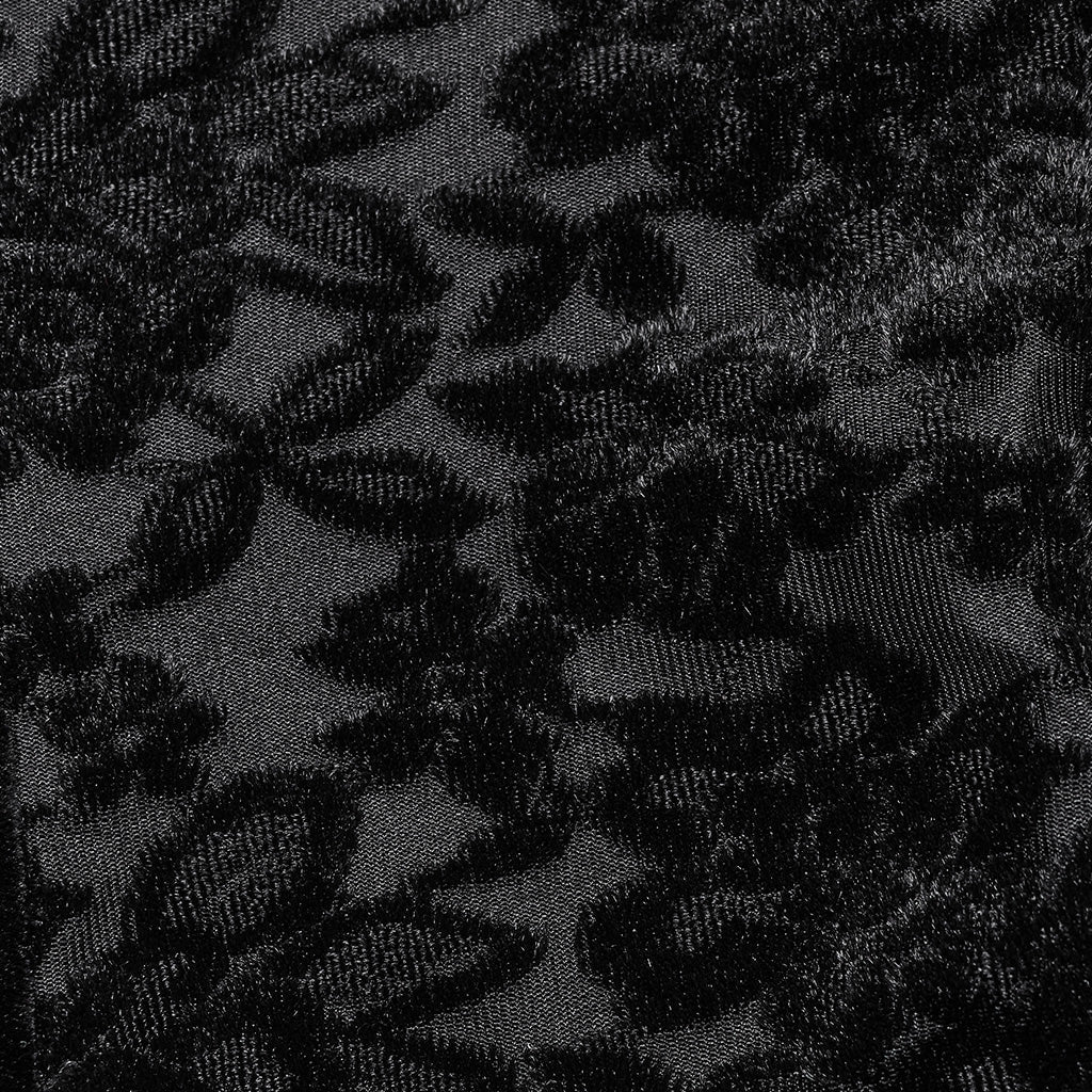 WT-912TCF Gothic Lace Velvet V-Neck Slim Fit Long Sleeve T-Shirt?-??Punk Rave Clothing