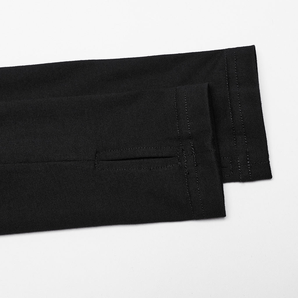 WT-916TCF Edgy Mesh Hooded black Punk T-Shirt with Intricate Patterns?-??Punk Rave Clothing