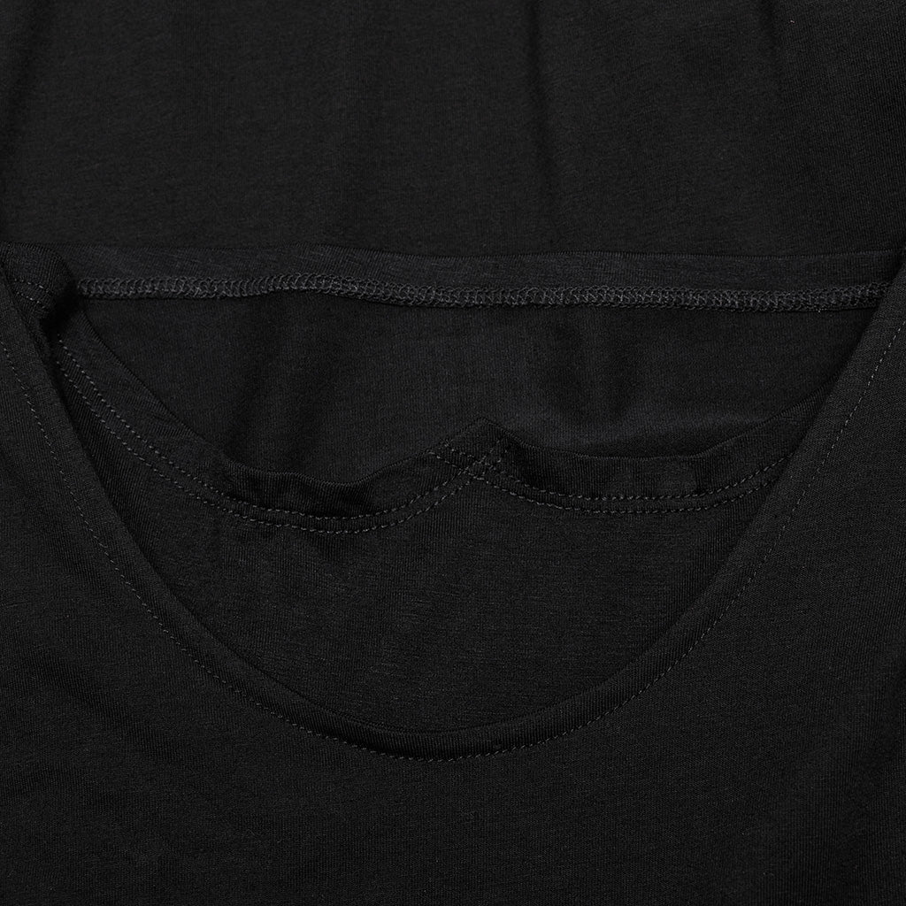 WT-916TCF Edgy Mesh Hooded black Punk T-Shirt with Intricate Patterns?-??Punk Rave Clothing