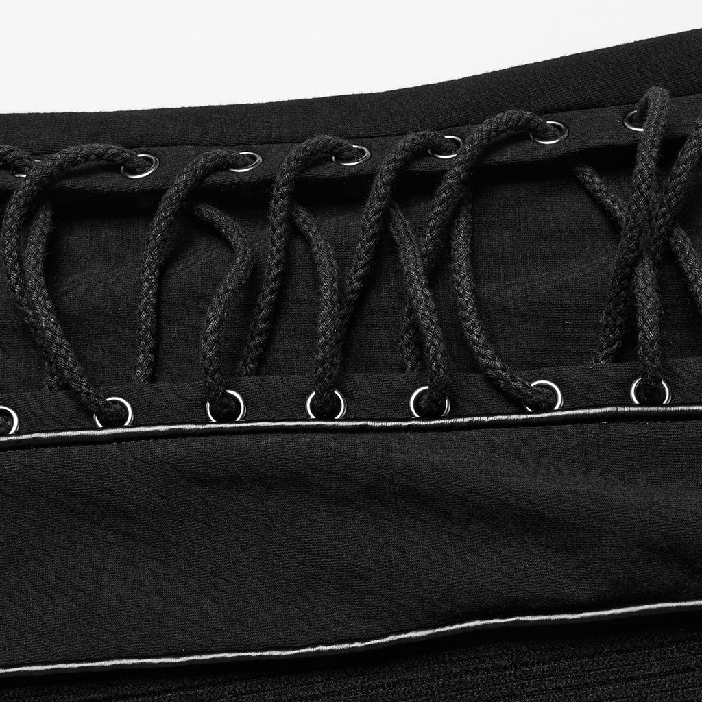 WT-931TCM Gothic Zippered Stand Collar Punk T-Shirts Men?-??Punk Rave Clothing