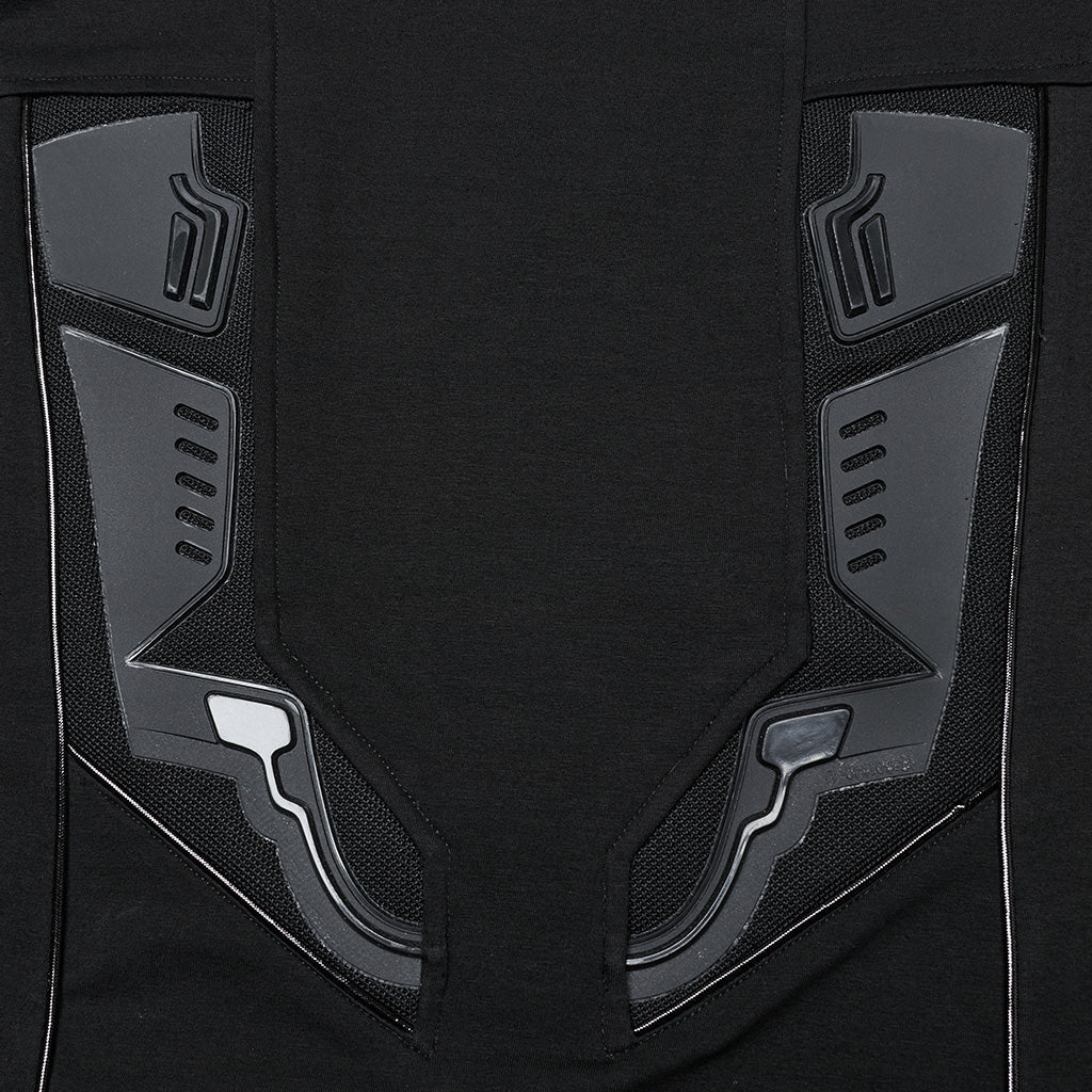 WT-934TCM Cyber Goth Long Sleeve Punk T-Shirt with Shoulder Straps?-??Punk Rave Clothing
