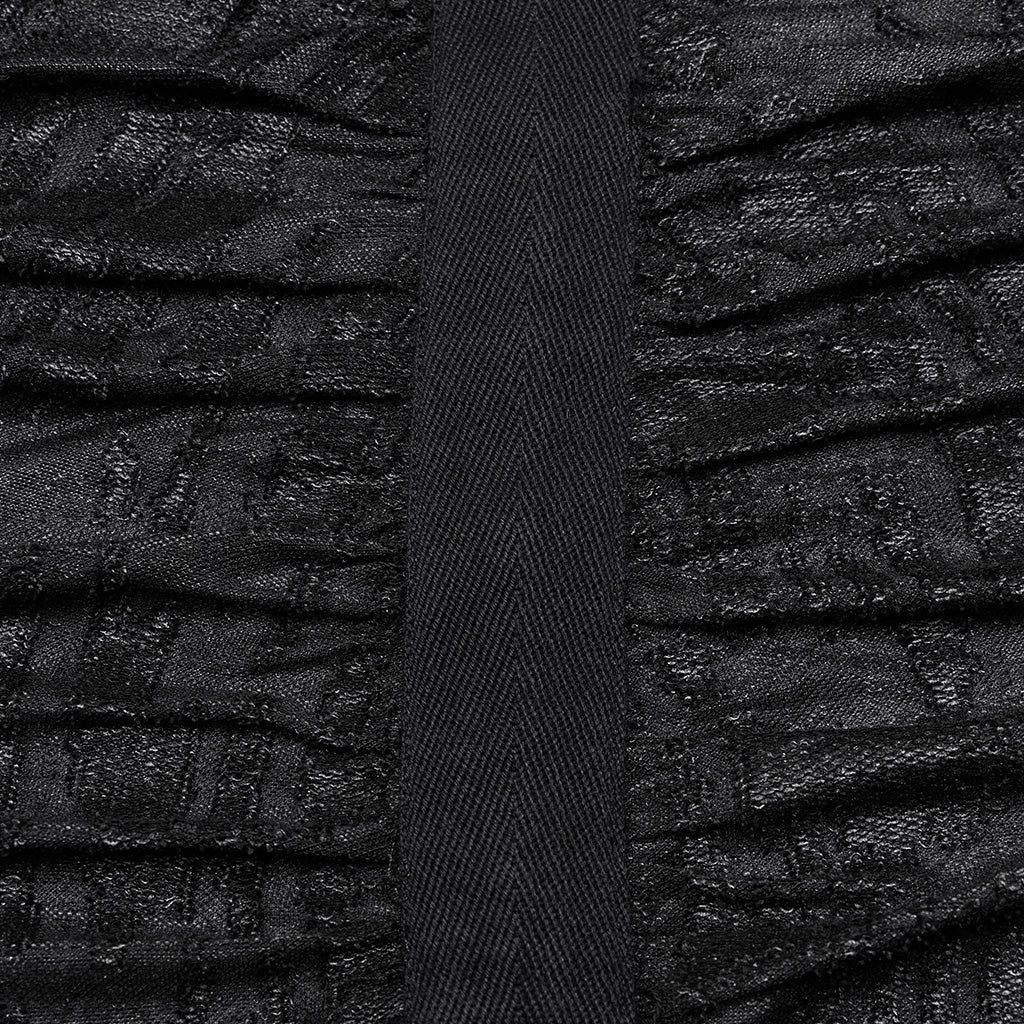 WY-1086DQM Punk Rave Gothic Asymmetrical Black Coat Dark Punk Rock Outerwear?-??Punk Rave Clothing