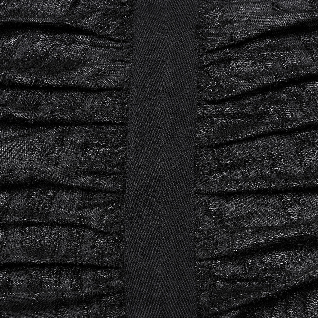 WY-1086DQM Punk Rave Gothic Asymmetrical Black Coat Dark Punk Rock Outerwear?-??Punk Rave Clothing
