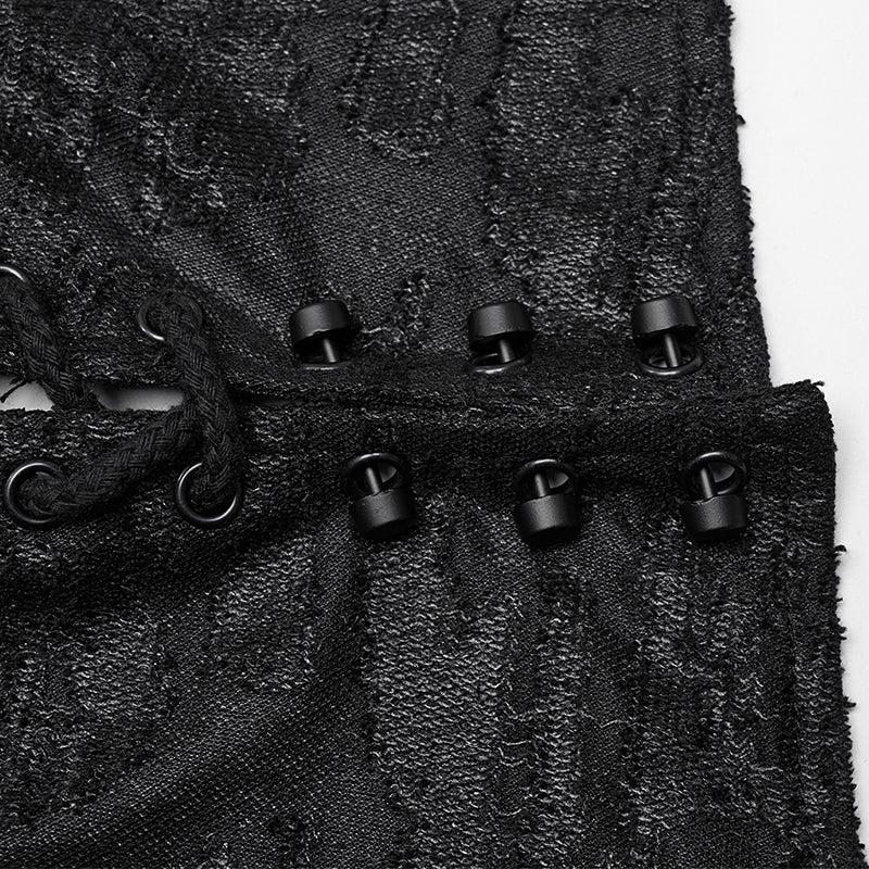 WY-1086DQM Punk Rave Gothic Asymmetrical Black Coat Dark Punk Rock Outerwear?-??Punk Rave Clothing