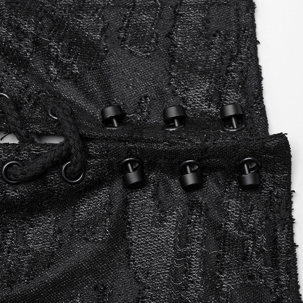 WY-1086DQM Punk Rave Gothic Asymmetrical Black Coat Dark Punk Rock Outerwear?-??Punk Rave Clothing