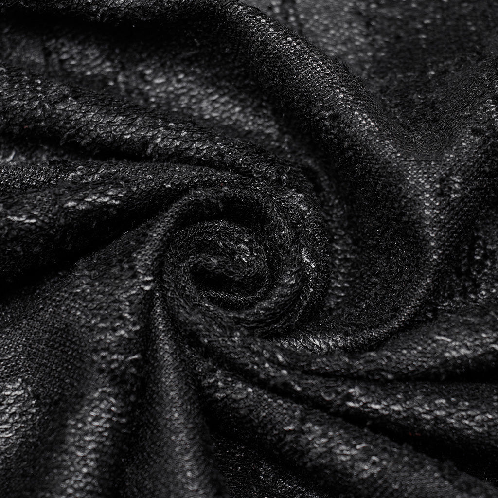 WY-1086DQM Punk Rave Gothic Asymmetrical Black Coat Dark Punk Rock Outerwear?-??Punk Rave Clothing