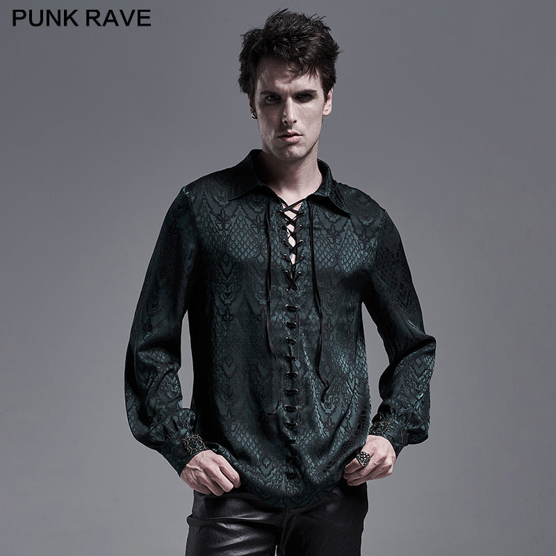 WY-1279CCM Gothic jacquard shirt