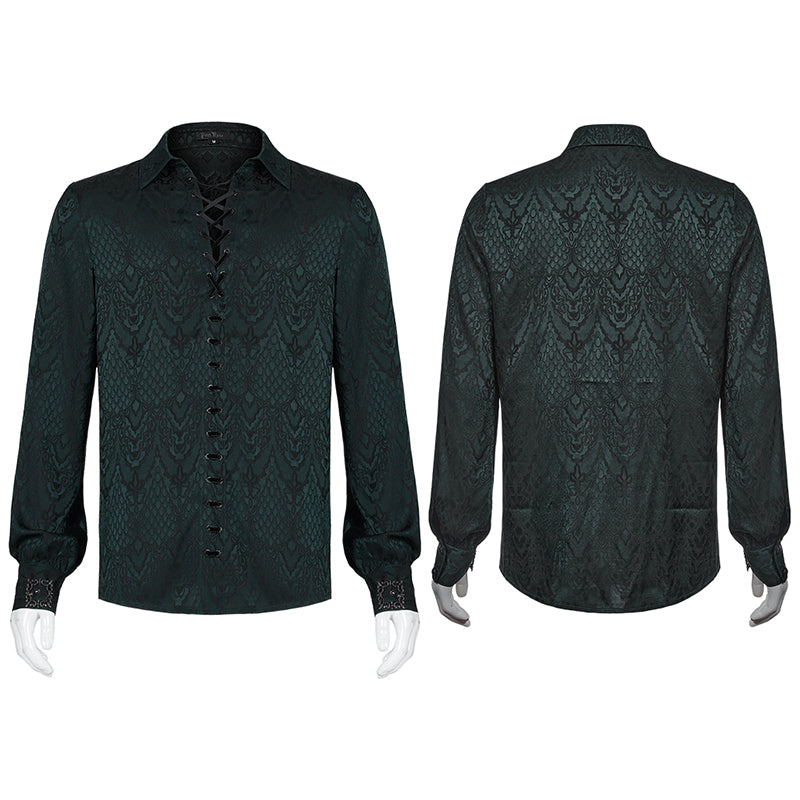 WY-1279CCM Gothic jacquard shirt