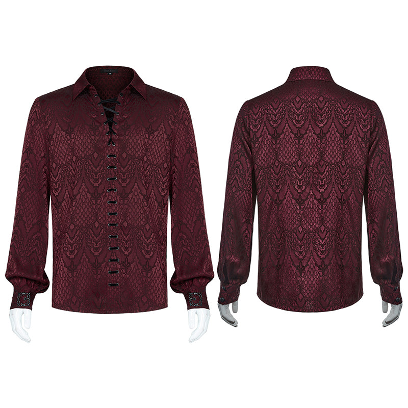 WY-1279CCM Gothic jacquard shirt