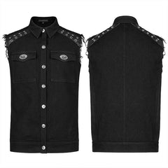 WY-1361MJM Punk Daily Wear Simple Vest