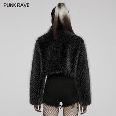 WY-1397ZDF Punk daily faux wool coat