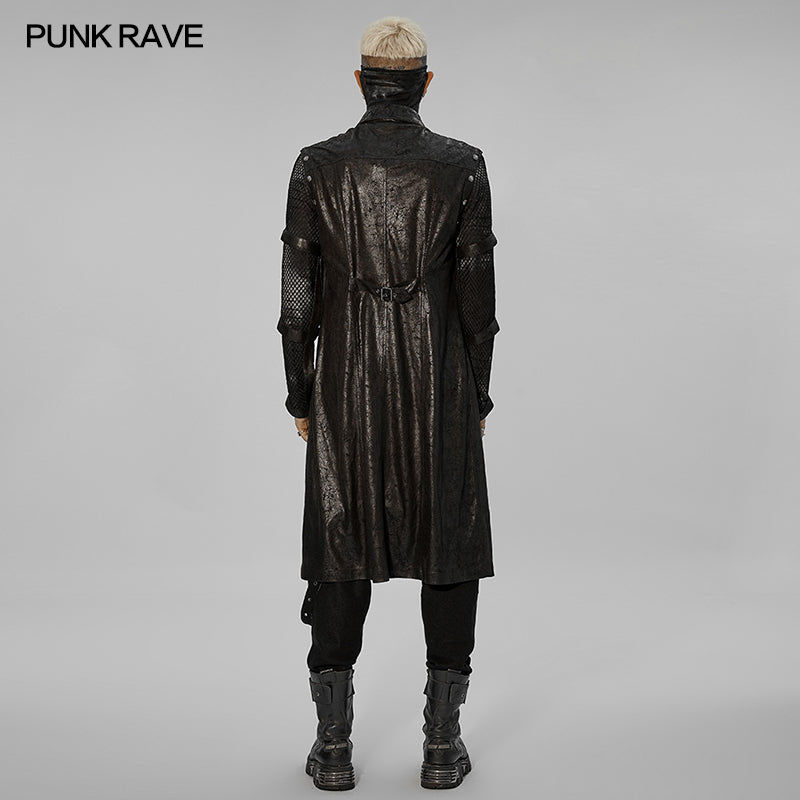 WY-1408XCM Punk personalized hollow out coat